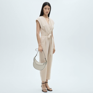 Belted Pleated Jumpsuit