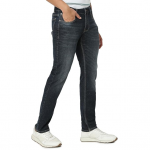 Men's Regular Fit Washed Jeans Stretchable