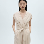 Belted Pleated Jumpsuit