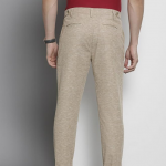 Men's Slim Fit Mid Rise Super Premium Wrinkle Free Casual Trouser Chinos